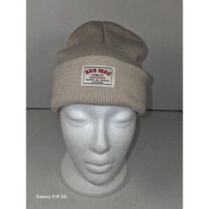 BRO MAC SANTOIZED Beanie Hat Tan Knit Unisex Adult